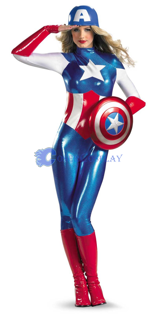 Captain America Halloween Costume Spandex